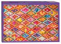 "Kaffe Fassett's Diamond Quilt—1000-PIECE PUZZLE" steht oben. Das Design zeigt bunte, florale Muster in Rauten.