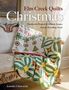 "Elm Creek Quilts Christmas" steht oben. Ein bunter Quilt mit Blumenmotiven auf einem antiken Sessel im hellen Raum.