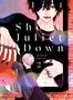 „Shoot Juliet Down“, Komachi Katsura, zwei Personen neben einer Wand mit einem großen Porträt eines Mannes., Buch