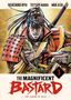 Text: "KEIICHIRO RYU, TETSUO HARA, MIO ASO, THE MAGNIFICENT BASTARD 3, THE LEGEND OF KEIJI." Illustration: Samurai in Rüstung., Buch