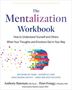 "The Mentalization Workbook" mit Untertiteln über Selbsterkenntnis. Bunte Silhouette eines Kopfes mit Punkten und Balken., Buch