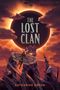 "The Lost Clan", "Katharine Orton". Mystische Illustration einer Sonnenfinsternis mit großen Motten und magisch wirkenden Felsen., Buch