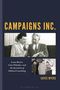 "CAMPAIGNS INC." von CAYCE MYERS. Fotos: Mann und Frau lesen, Gruppe diskutiert an Tafel.