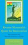 Buchtitel: "Kwame Nkrumah’s Quest for Restoration". Briefmarke mit Nkrumah-Statue und Ghana-Flagge. Autor: Tunde Adeleke.