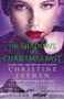 "The Shadows of Christmas Past" von Christine Feehan und Susan Sizemore. Eine Frau mit roten Lippen im Schnee.
