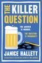 "The Killer Question. The Answer is Murder. The Question is Whodunit?" Ein Bierglas, Bleistift, Totenkopf-Schattierung.