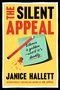 "The Silent Appeal" und "Silence is golden—until it’s deadly." Ein gelber Hintergrund mit rotem Stift, Blutstropfen.