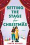 "SETTING THE STAGE for CHRISTMAS" und "TANYA BOTEJU". Zwei Personen stehen vor einem festlichen Vorhang., Buch