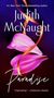 Buchcover von "Paradise" von Judith McNaught. Hintergrund: lila Blüten mit einem orangefarbenen Band.
