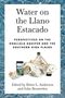 "Water on the Llano Estacado" mit Schädel, Flaschen, Handy und Kabel auf Wasserhintergrund. Bearbeitet von Anderson und Beusterien.