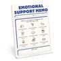 "EMOTIONAL SUPPORT MEMO. Boxen mit emotional support taco, cocktail, pickle, bunny, dog, coffee, cupcake, ramen, kitten.", Buch