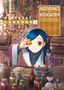 "official FANBOOK 5", "ASCENDANCE OF A BOOKWORM I'll do anything to become a librarian!". Junge Frau mit blauem Haar im Labor., Buch