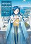 Text: "Ascendance of a Bookworm. I'll do anything to become a librarian! Part 5 Avatar of a Goddess Vol. 12. Author: Miya Kazuki. Illustrator: You Shiina." Illustration: Mädchen mit blauem Haar, ein Buch in den Händen haltend, mit Blick auf eine Küstenstadt., Buch