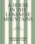 Text auf einem gestreiften Hintergrund: "A House in the Lebanese Mountains" von Sarah Trad., Buch