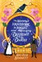 "The Nanny's Handbook to Magic and Managing Difficult Dukes" von Amy Rose Bennett. Eine Illustration mit Blumen, Raben und zwei Figuren.