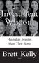 „Investment Wisdom“, „Australian Investors Share Their Stories“, „Brett Kelly 2019“. Verschiedene lächelnde Personen., Buch