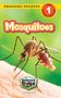 "Engaging Readers Level 1", "Mosquitoes", "Backyard Bugs", "Ashley Lee". Ein Moskito saugt Blut auf einer Haut., Buch