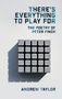 Text: "There's Everything to Play For. The Poetry of Peter Finch. Andrew Taylor." Ein schattenwerfendes Würfelmuster.