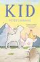Text: "KID", "Peter Carnavas", "‘Carnavas is a wonderful, warm-hearted writer’ TELEGRAPH", "PUSHKIN CHILDREN’S". Zeichnung: Ziege, Schwein, Huhn., Buch