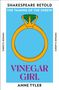 "VINEGAR GIRL", Anne Tyler; oben "SHAKESPEARE RETOLD", "THE TAMING OF THE SHREW"; Illustration eines goldenen Rings., Buch
