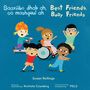 „Best Friends, Busy Friends“ – Illustration mit fünf fröhlichen Kindern, eines nutzt einen Rollstuhl., Buch