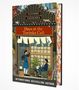 "Buch: 'Days at the Torunka Café' von Satoshi Yagisawa. Illustration eines Cafés mit zwei Menschen und herbstlichem Dekor.", Buch