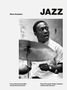 "JAZZ", Steve Schapiro, Vorwort von Sonny Rollins, Text von Richard Scheinin. Ein Schlagzeuger spielt konzentriert., Buch