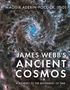 Text: "Maggie Aderin-Pocock, (PhD)", "James Webb's Ancient Cosmos", "A journey to the beginning of time." Bild: Spiralgalaxie.