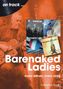 Texte: “on track ...”, "Barenaked Ladies", "every album, every song", "Catherine Green". Hintergrund zeigt Musiker mit Gitarre., Buch