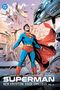 "BATMAN: GOTHAM BY GASLIGHT" oben. Batman steht auf einer dunklen Statue vor einem düsteren Stadthintergrund mit hohen Gebäuden., Buch