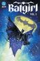 "Batgirl Vol. 3" in großer Schrift. Eine gezeichnete Batgirl-Figur schwingt in Schneefall vor einem leuchtenden Batman-Symbol.