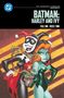 Titel: BATMAN: HARLEY AND IVY. Darunter Harley in einem Narrenkostüm und Ivy mit Pflanzen, beide vergnügt., Buch