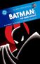 Blauer Titel: "BATMAN: THE DARK KNIGHT". Illustration: Batman mit roten Hintergrund, stilisierte Darstellung., Buch