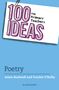 "100 Ideas for Primary Teachers: Poetry" von Adam Bushnell und Frankie O'Reilly. Blauer Hintergrund, Clip auf Papier.