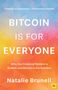Titel: "Bitcoin is for Everyone". Hintergrund: Bunte geometrische Muster. Autor: Natalie Brunell., Buch