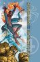„SPIDER-MAN AND THE FANTASTIC FOUR“. Illustration von Superhelden in Aktion, darunter Spider-Man und die Fantastic Four.