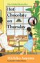 "Hot Chocolate on Thursday", Michiko Aoyama. Illustration: Frau am Tisch mit Tasse, Mann im Vordergrund.
