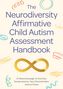 "The Neurodiversity Affirmative Child Autism Assessment Handbook" steht in lila Schrift, umgeben von bunten Kritzeleien.