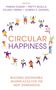 "Circular Happiness. Building Sustainable Workplaces for the Next Generation." Illustration von tanzenden Menschen im Kreis., Buch
