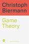 Text: Christoph Biermann, Game Theory, blink, Cover to be revealed.  
Design in Rot und Grau., Buch