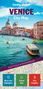 Text: lonely planet, VENICE City Map, EASY-FOLD & WATERPROOF. Bild von Venedigs Kanälen und Gebäuden, Bootsverkehr.