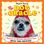 „The Dog Oracle“ in großen Buchstaben, „Maybell Eequay“. Ein kleiner Hund im roten Outfit, mit lustigem Gesichtsausdruck., Buch