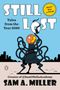 "STILL LOST", "Tales from the Year 2080", "Sam A. Miller". Illustration: Tentakelwesen mit orangefarbenem Kopf., Buch
