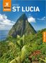 Text: "MINI ST LUCIA", "Free eBook". Ein grüner Berg unter blauem Himmel mit Palmen im Vordergrund., Buch