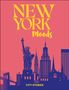 Oben: "ROUGH GUIDES" und "NEW YORK MOODS". Unten: "CITY STORIES". Silhouette: Freiheitsstatue, Skyline., Buch