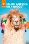 "South America on a Budget" und "Free eBook". Zeigt ein Lama mit buntem Halsschmuck, Hintergrund ist blauer Himmel., Buch