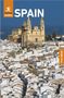 "SPAIN" und "Free eBook" stehen groß geschrieben. Eine alte Kirche überblickt ein malerisches Dorf mit weißen Häusern., Buch