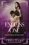 Text: „A must-read romantasy...“, „THE ENDLESS ONE“. Illustration: Eine Frau mit langem Haar hält einen Mann.