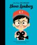 „Steven Spielberg“, ein Kind mit rotem E.T.-Cap hält eine Kamera, blaues Hintergrund, Teil der Little People, BIG DREAMS-Reihe., Buch