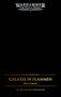 „Warhammer: The Horus Heresy“ oben. „Galaxis in Flammen“ von Ben Counter in der Mitte. Dunkler Hintergrund., Buch